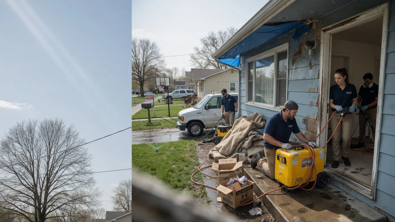 Basement Flood Cleanup in Sherrard, IL near me
